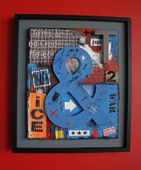 No justice : assemblage, wall art